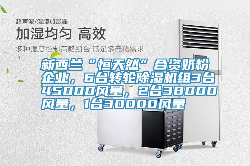 新西蘭“恒天然”合資奶粉企業(yè)，6臺轉(zhuǎn)輪除濕機(jī)組3臺45000風(fēng)量，2臺38000風(fēng)量，1臺30000風(fēng)量