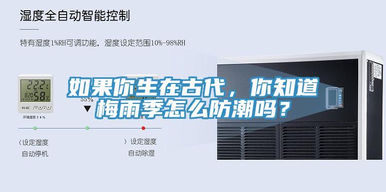 如果你生在古代，你知道梅雨季怎么防潮嗎？