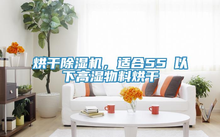 烘干除濕機，適合55℃以下高濕物料烘干