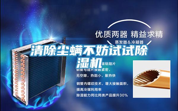 清除塵螨不妨試試除濕機