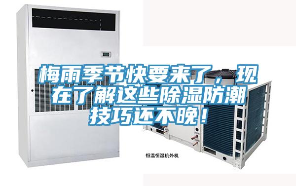 梅雨季節(jié)快要來了，現(xiàn)在了解這些除濕防潮技巧還不晚！