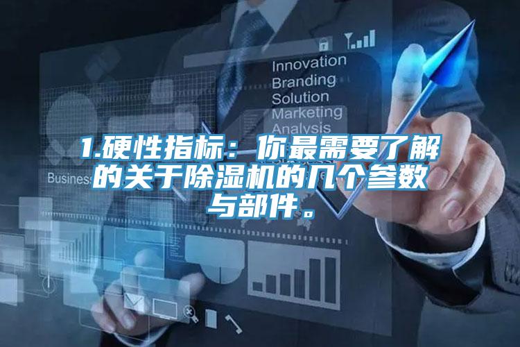 1.硬性指標(biāo)：你最需要了解的關(guān)于除濕機(jī)的幾個參數(shù)與部件。