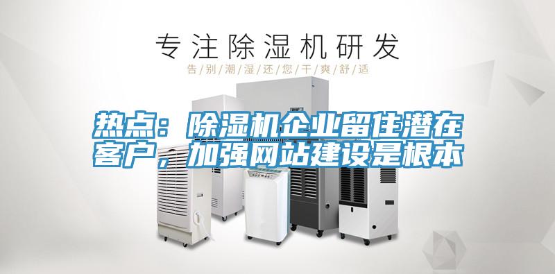 熱點：除濕機企業(yè)留住潛在客戶，加強網站建設是根本