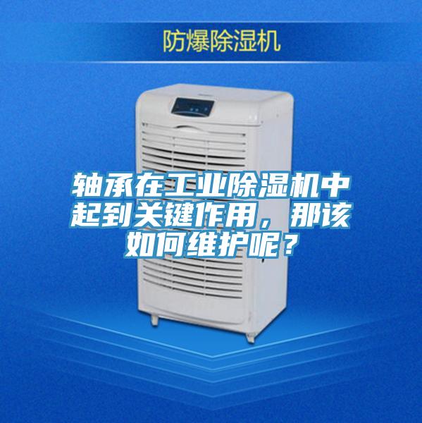 軸承在工業(yè)除濕機中起到關(guān)鍵作用，那該如何維護(hù)呢？