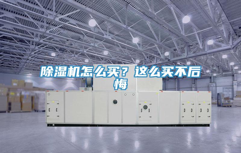 除濕機(jī)怎么買？這么買不后悔