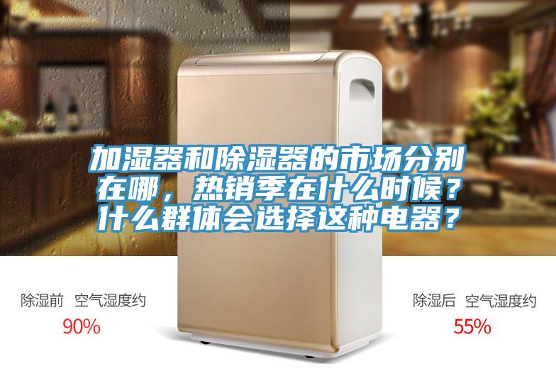 加濕器和除濕器的市場分別在哪，熱銷季在什么時候？什么群體會選擇這種電器？