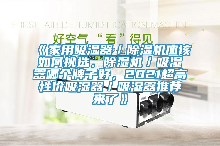 《家用吸濕器／除濕機(jī)應(yīng)該如何挑選，除濕機(jī)／吸濕器哪個牌子好，2021超高性價吸濕器／吸濕器推薦來了》
