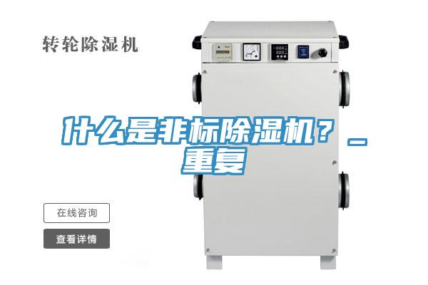 什么是非標除濕機？_重復