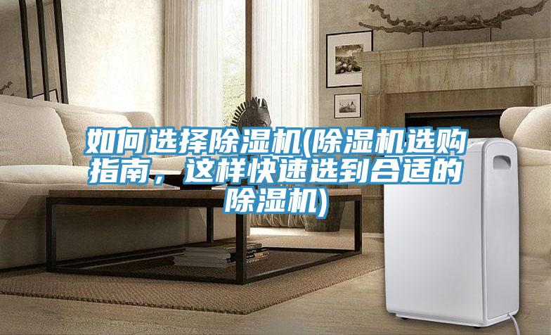 如何選擇除濕機(jī)(除濕機(jī)選購(gòu)指南，這樣快速選到合適的除濕機(jī))