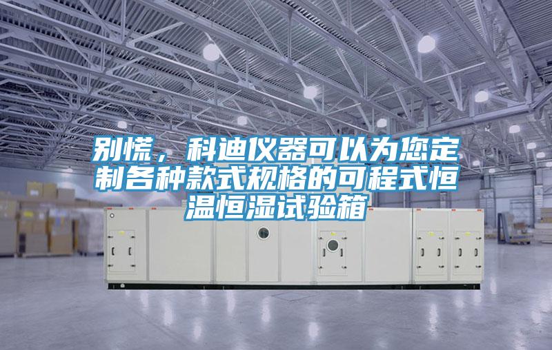 別慌，科迪儀器可以為您定制各種款式規(guī)格的可程式恒溫恒濕試驗箱