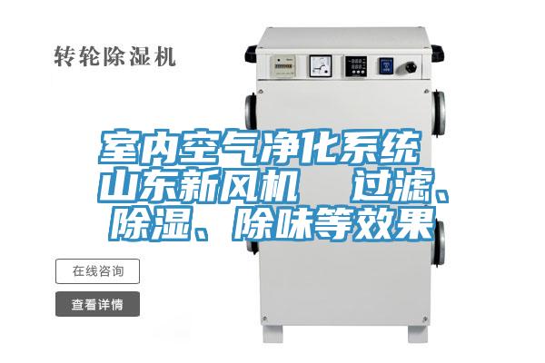 室內(nèi)空氣凈化系統(tǒng) 山東新風(fēng)機(jī)  過濾、除濕、除味等效果