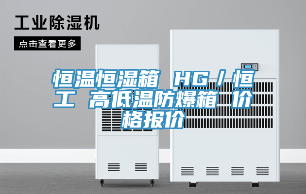 恒溫恒濕箱 HG/恒工 高低溫防爆箱 價格報價