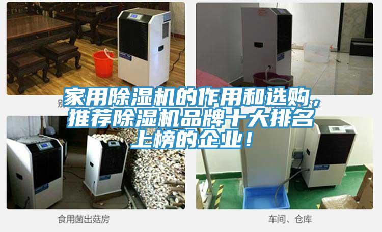家用除濕機(jī)的作用和選購，推薦除濕機(jī)品牌十大排名上榜的企業(yè)！