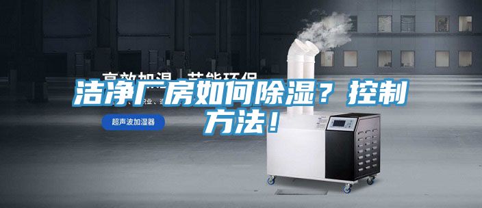 潔凈廠房如何除濕？控制方法！