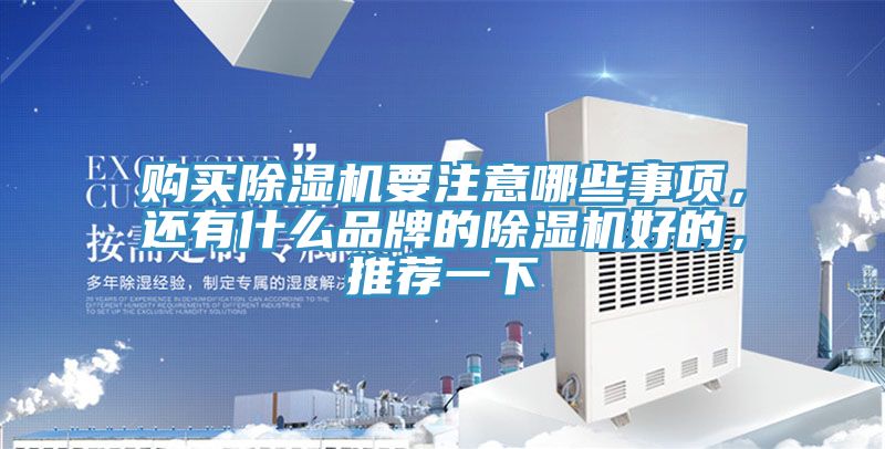購買除濕機(jī)要注意哪些事項(xiàng)，還有什么品牌的除濕機(jī)好的，推薦一下