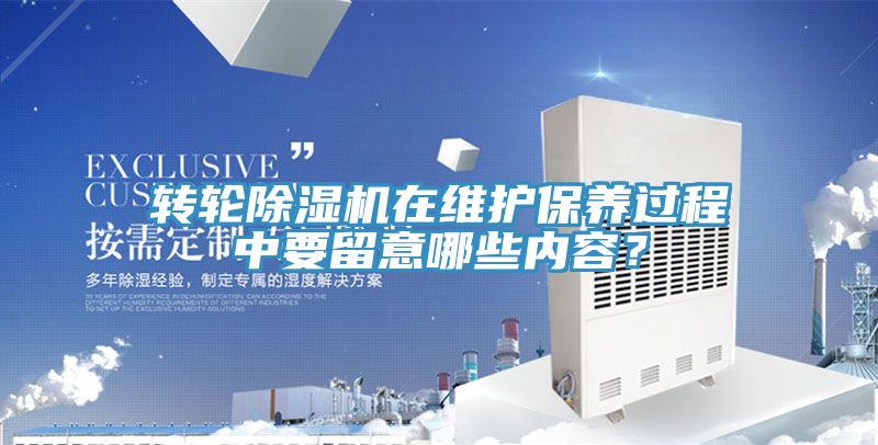 轉輪除濕機在維護保養(yǎng)過程中要留意哪些內容？